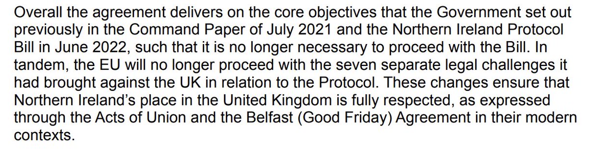 AdamBienkov's tweet photo. Boris Johnson's Northern Ireland Protocol Bill, which arguably would have placed the UK in breach of international law, now finally ditched. https://t.co/YyUwB8elks