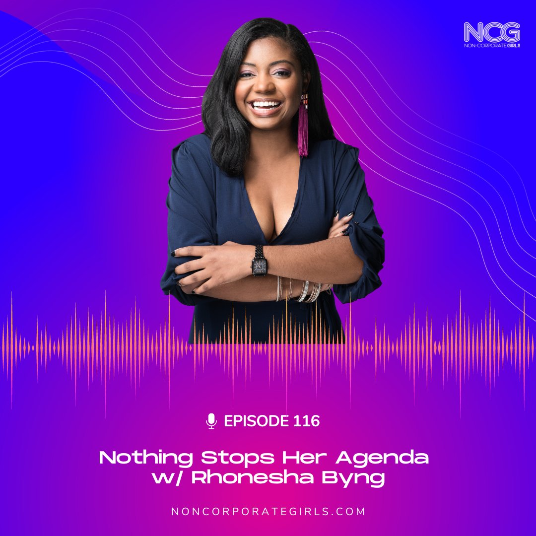 <a href="/heragenda/">Her Agenda</a>. <a href="/NeshasAgenda/">Rhonesha Byng</a> made time on her agenda to sit with <a href="/the_aya_brand/">Ayanna</a> and <a href="/missdelailac/">Your Favorite Rich Titi</a> to chat about what it takes to scale and business and the lessons learned along the way.
noncorporategirls.com/podcast