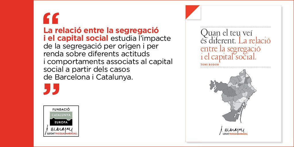 DolorsCamats's tweet photo. Demà (18'30 al Hub social) a la @catalunyaeuropa parlem de segregació  i dels efectes que té en comportaments i actituds ciutadanes,  de la ma de @tonirodon que n'ha fet un llibre magnífic. 
Encara ets a temps de venir: 
https://t.co/Pzl52huQTa https://t.co/U46BfVzJfM