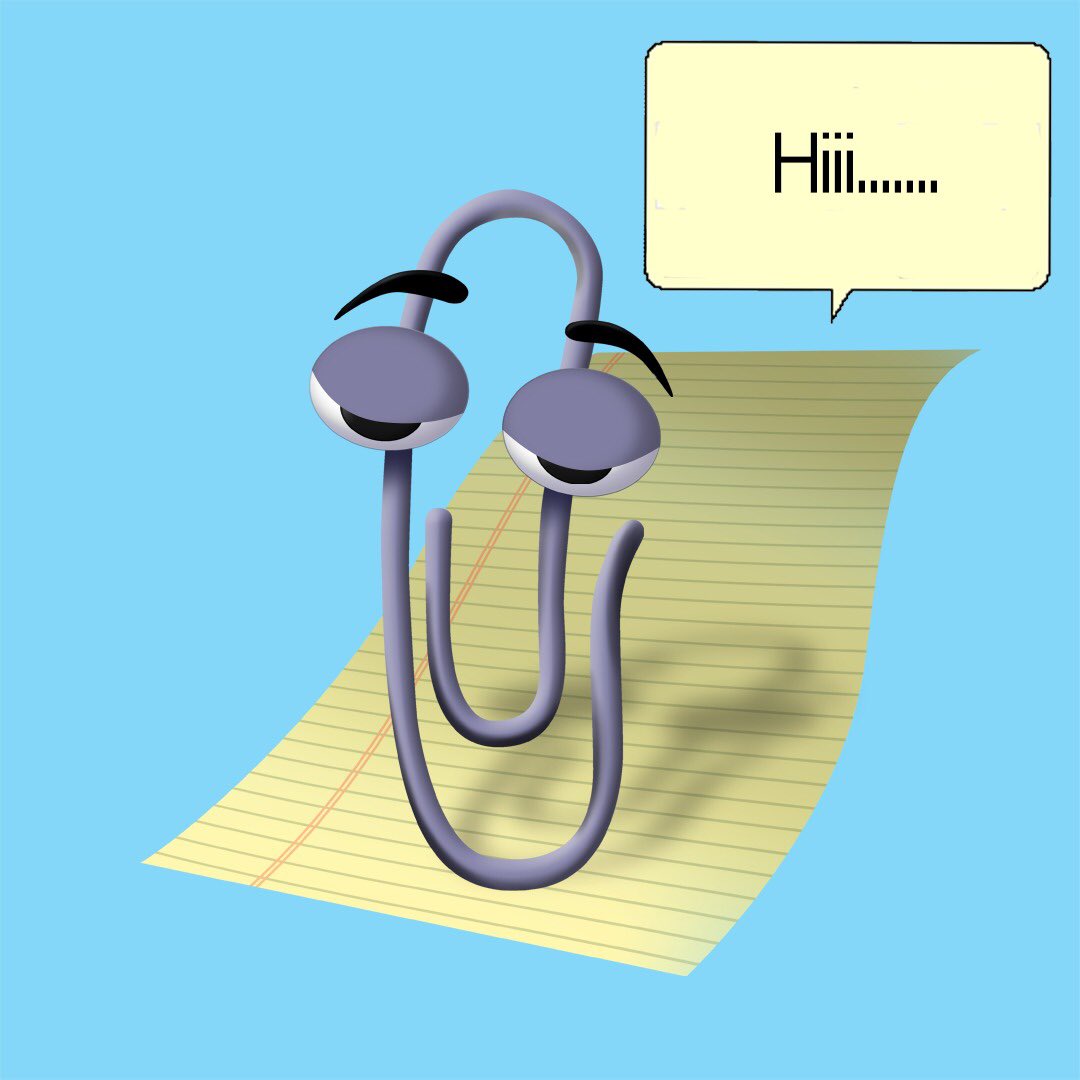 clippyavtrs's tweet photo. GM  👀
I’m a bit drowsy though….might gn 
.
..
.
#NFT #NFTartwork #NFTCommunity #NFTGiveaway #NftColllector #Web3 #web3community #y2k #eth #opensea #OpenAI #OpenAIChatGPT #elon #clippyisback https://t.co/c3ORIEP8og