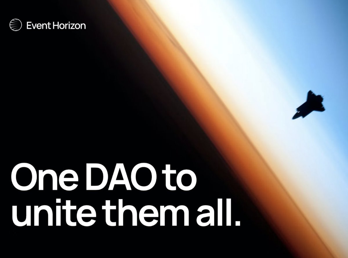 EventHorizonDAO's tweet image. DAOs aren’t very decentralized. We’re here to fix that

Event Horizon does this by being many things. We are a yield farm. We are a community-driven voting block. We are similar to an index fund. But we’re also getting ahead of ourselves