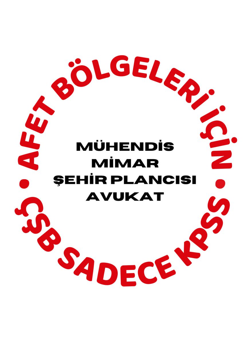 Harita mühendisi Duygu Buse (@duygubuse11) on Twitter photo Yüzyılın felaketinde başarılı branşlara kulak verin. ÇŞB Afet Riski Altındaki Alanların Dönüştürülmesine dair sözleşmeli personel alımı KPSS ile olmalıdır. Mülakat değil LİYAKAT istiyoruz.
ÇşbSadeceKpss
<a href="/RTErdogan/">Recep Tayyip Erdoğan</a>
<a href="/murat_kurum/">Murat KURUM</a>
<a href="/baslan06/">Banu Aslan</a>
<a href="/fatmavarank/">Fatma Varank</a>
<a href="/Mbirpinar/">Prof. Dr. Mehmet Emin Birpınar</a>
<a href="/hasansuvertr/">Hasan Suver</a> Yüzyılın felaketinde başarılı branşlara kulak verin. ÇŞB Afet Riski Altındaki Alanların Dönüştürülmesine dair sözleşmeli personel alımı KPSS ile olmalıdır. Mülakat değil LİYAKAT istiyoruz.
ÇşbSadeceKpss
<a href="/RTErdogan/">Recep Tayyip Erdoğan</a>
<a href="/murat_kurum/">Murat KURUM</a>
<a href="/baslan06/">Banu Aslan</a>
<a href="/fatmavarank/">Fatma Varank</a>
<a href="/Mbirpinar/">Prof. Dr. Mehmet Emin Birpınar</a>
<a href="/hasansuvertr/">Hasan Suver</a>