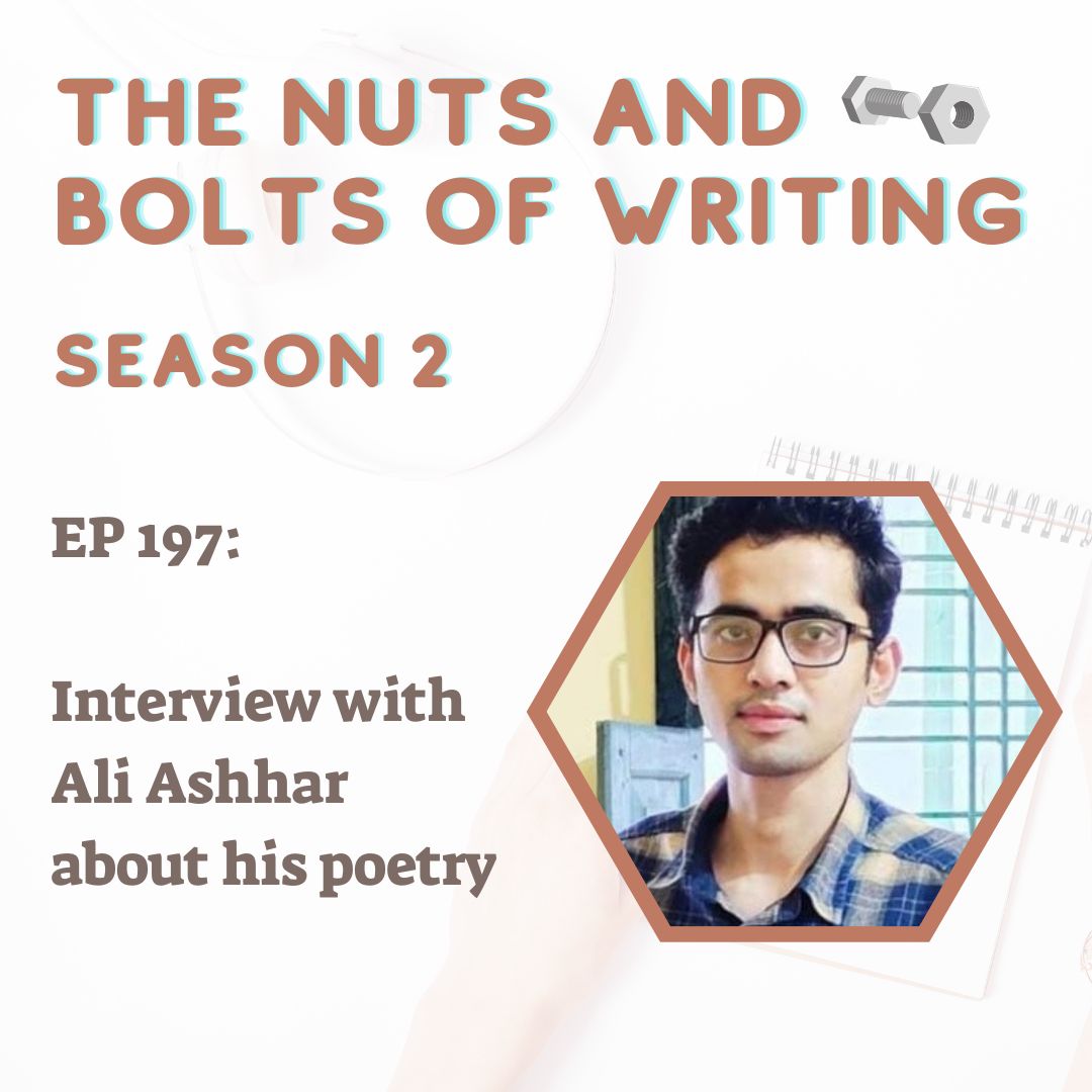 nuts_writing's tweet photo. @punk_tete just had a fantastic interview with @AliAshhar11 about his poetry.
This will be EP 197 of our podcast and it will air on 4/23/2023 at 7:30 PM EST.
#writersontwitter #poetsontwitter #writinglife #writingcommunity #poetinterview #literarypodcast https://t.co/qOgC6F5dNz
