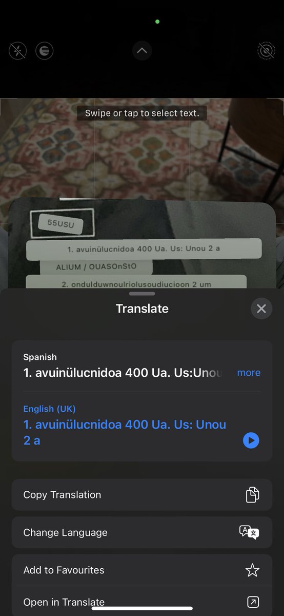 saladiramarao's tweet photo. Wow @Apple translation service is funny in going crazy and failing to understand which language is it https://t.co/V8kBuZ0X0T