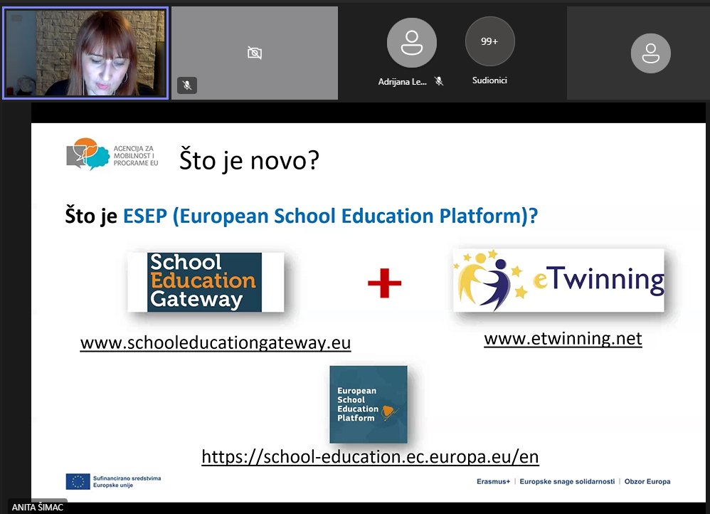 U prvom webinaru u nizu o eTwinningu  <a href="/AnitaSimac74/">Anita Šimac</a>  nas upoznaje s novom ESEP platformom i njegovom novom domu.
#eTwinning  #ESEP