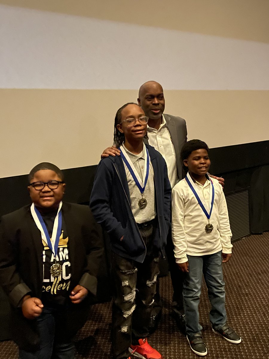 Country Club Hills School District 160 representing at the city of Country Club Hills Black Excellence Awards Ceremony 2023!  Way to go kiddos and Dr. Meighan! #160Strong