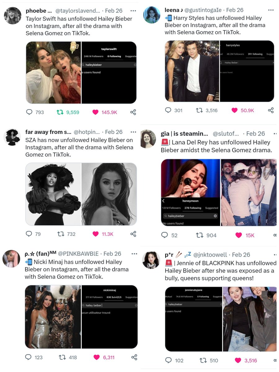 selzduv's tweet photo. the way every fandom is joining this trend and they're all on selena gomez's side 😭 https://t.co/nmJewCkk0H
