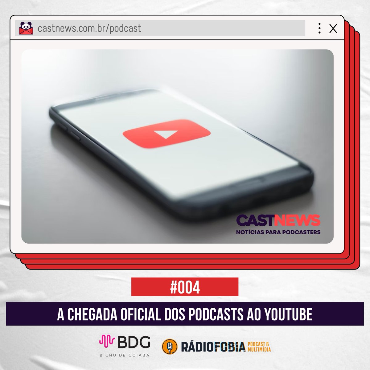 #NOAR 

YouTube investindo pesado em podcasting, a saída de Max Cutler, chefe de parcerias do Spotify, e um podcast que estreou com público recorde. Essas e outras notícias você vai ouvir na edição desta semana no #podcast do <a href="/castnewsbr/">CASTNEWS</a>!

leolop.es/castnews004