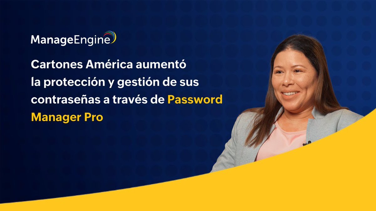 ManageEngineLA's tweet image. 🔑✨ En este caso de éxito conoce la experiencia de @Cartones America S.A. con #PasswordManagerPro, que ayuda en la gestión y migración de contraseñas, recomendado por guardar contraseñas complejas y robustas. ¡No te lo pierdas! 🔥🔗 mnge.it/ysR