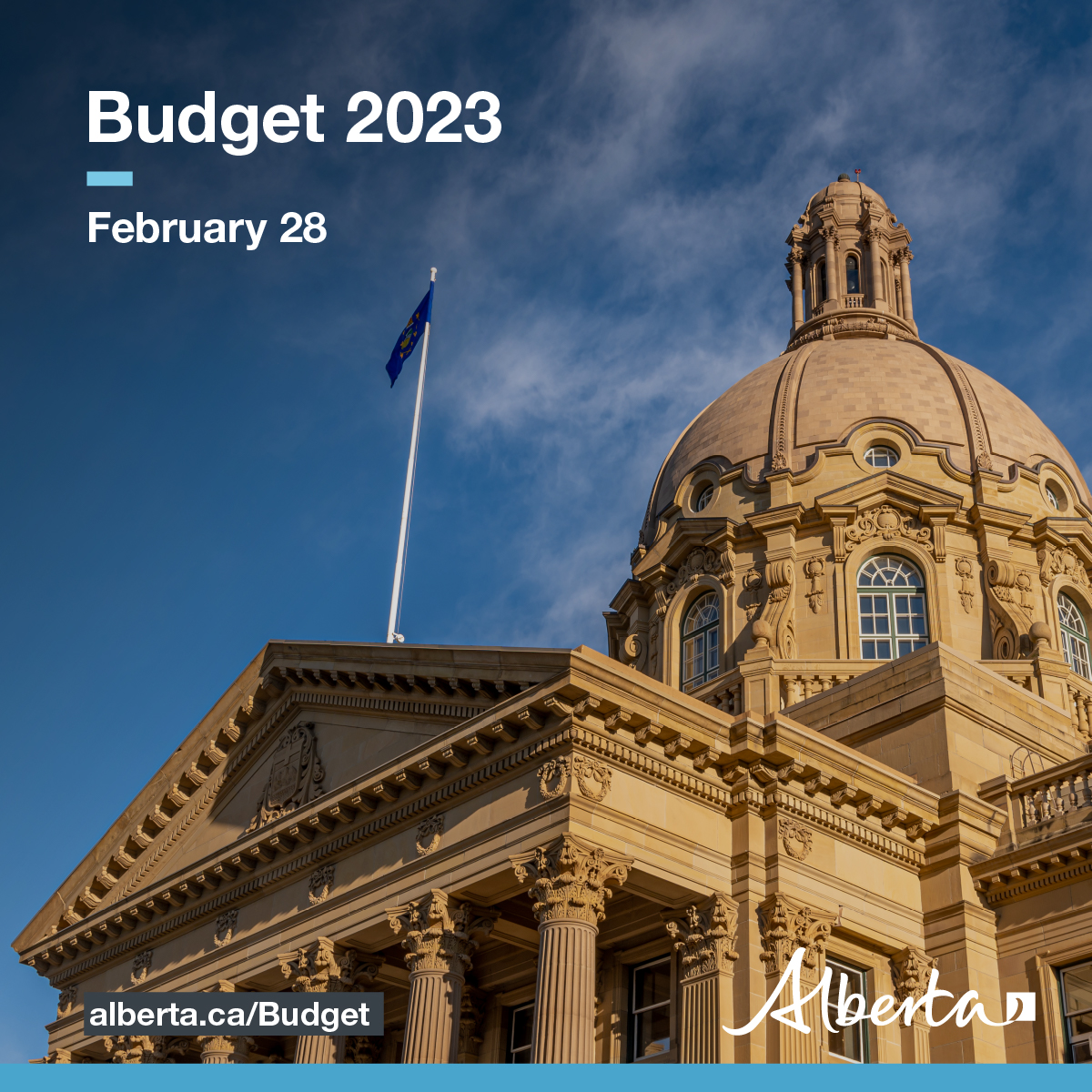 YourAlberta's tweet photo. Budget 2023 will be released tomorrow at 3:15 pm. Watch to learn more about how we plan to support Albertans, boost our competitive advantage, keep our communities safe and strengthen our health-care system.
Watch live online at https://t.co/zuuUpPBiig https://t.co/M8W0FD8oTs