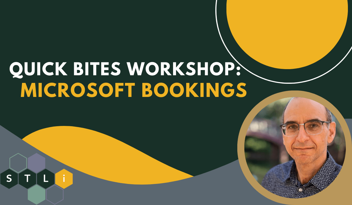 Check out our first STLI News Story featuring one of our Quick Bite Workshops on how to use bookings! 📰 🔰  stli.wm.edu/2023/02/22/qui…