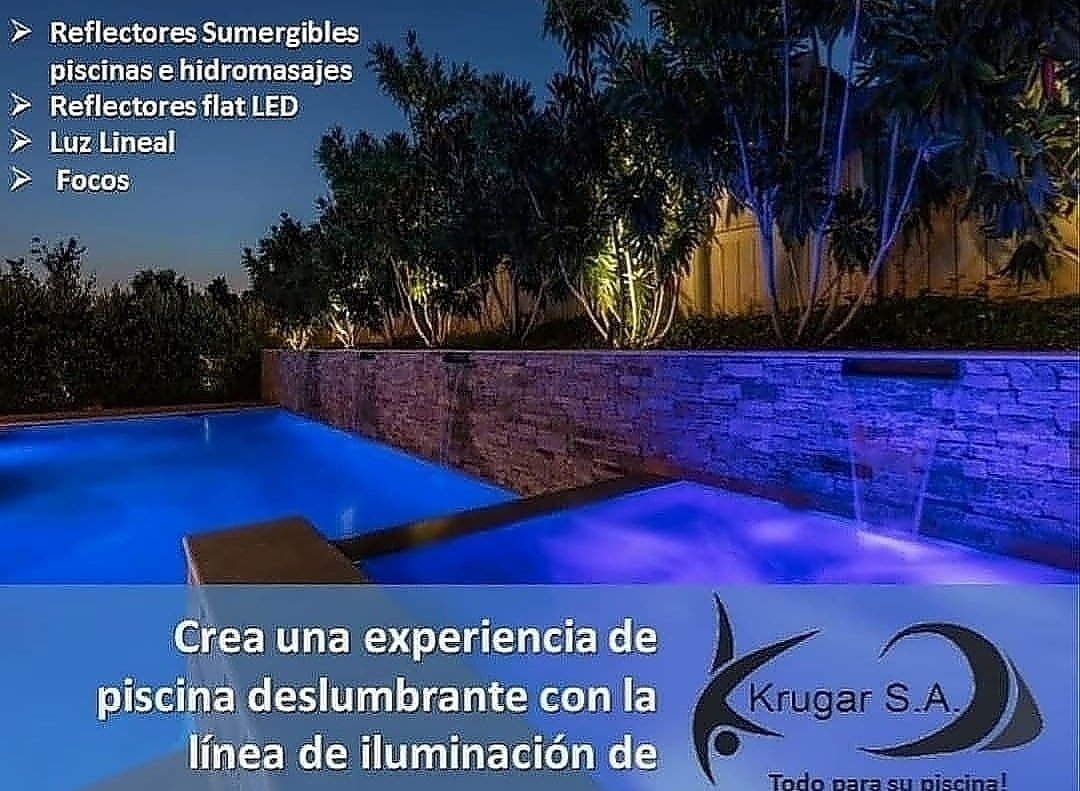 KrugarPiscina's tweet image. Crea una experiencia de piscina deslumbrante  con la línea de iluminación de Krugar S.A. 🔷️ 😉 

Reflectores Sumergibles para piscinas e hidromasajes
Reflectores flat LED
Focos
Accesorios

📲 04 6051480
📧 krugarsa@hotmail.com

#lucespiscina