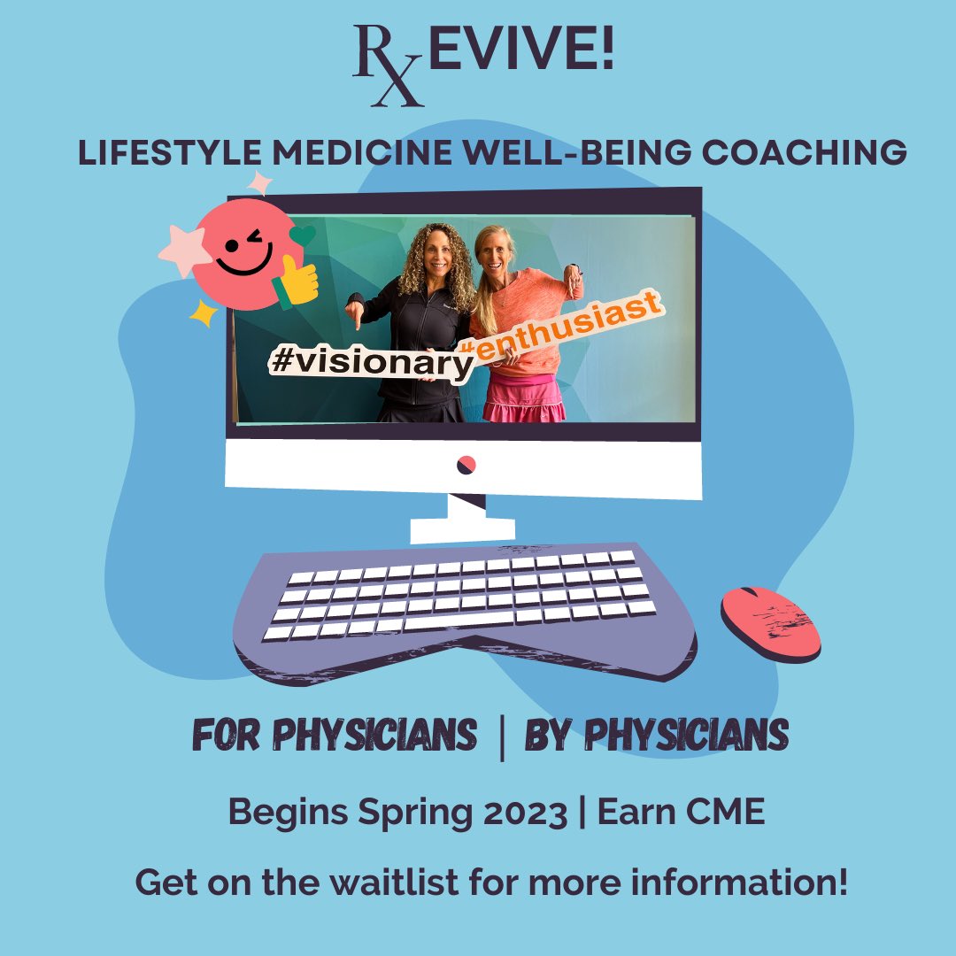 It’s time for our physician colleagues to REVIVE‼️

&amp; as #lifestylemedicine physicians, we are here to show you how🌱

Get more info here:

forms.gle/z9zH5JhGLTod35… 

<a href="/ACLifeMed/">American College of Lifestyle Medicine</a>