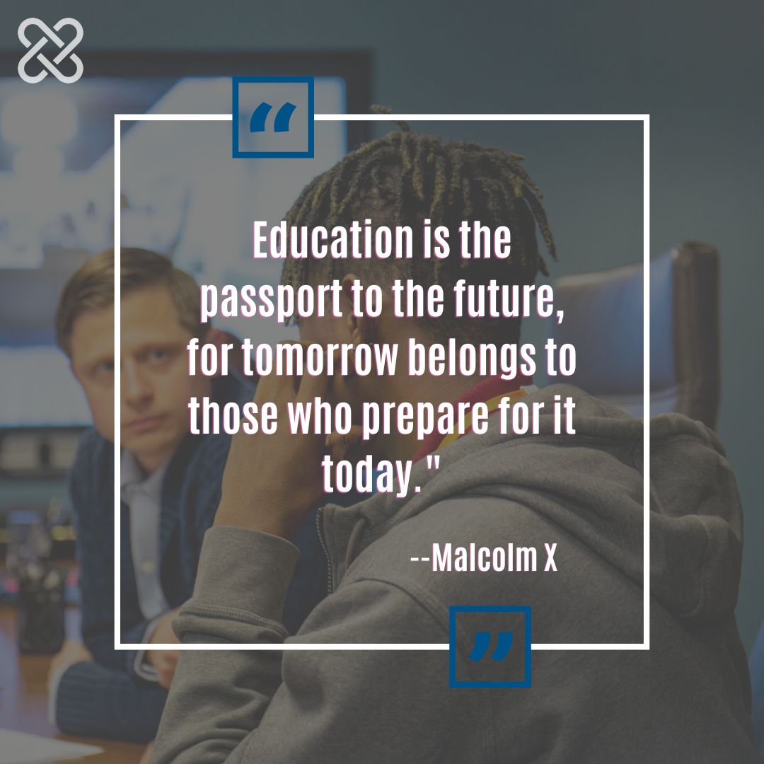 MBK_Newark's tweet photo. "Education is the passport to the future, for tomorrow belongs to those who prepare for it today." --Malcolm X 

This week's #motivationalmonday quote is from civil rights activist Malcolm X. Comment below a quote that's motivating you as you start the week. #BHM #newark #MBKN https://t.co/s04DDYUMhJ