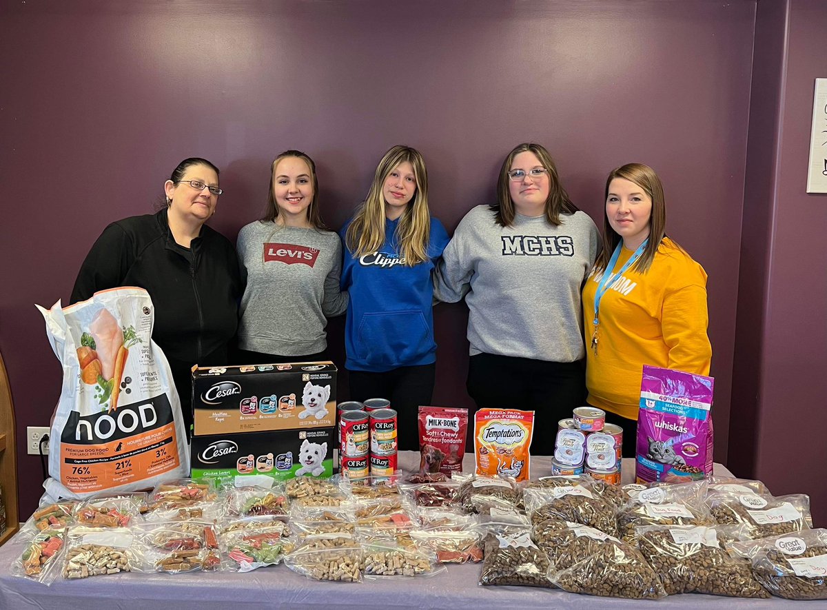 Brooklyn Kelly, Shian Crocker, &amp; Aliyah Clarke are members of the <a href="/SmallwoodComm/">Smallwood Comm Ctr</a> IMPACT Youth Committee. During January they spent an evening at Wal-Mart collecting pet food donations. 

On Friday, the youth presented a portion of the donated goods to the <a href="/burinspca/">Burin Peninsula SPCA</a>