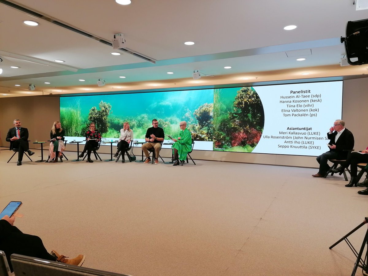 John Nurmisen Säätiön tilaisuudessa puolueilta vahva tuki meren-ja vesiensuojelutyön jatkamiselle seuraavalla hallituskaudella. Hienoa! <a href="/jnurmisensaatio/">John Nurmisen Säätiö</a> <a href="/yministerio/">Ympäristöministeriö</a> #vedenvuoro