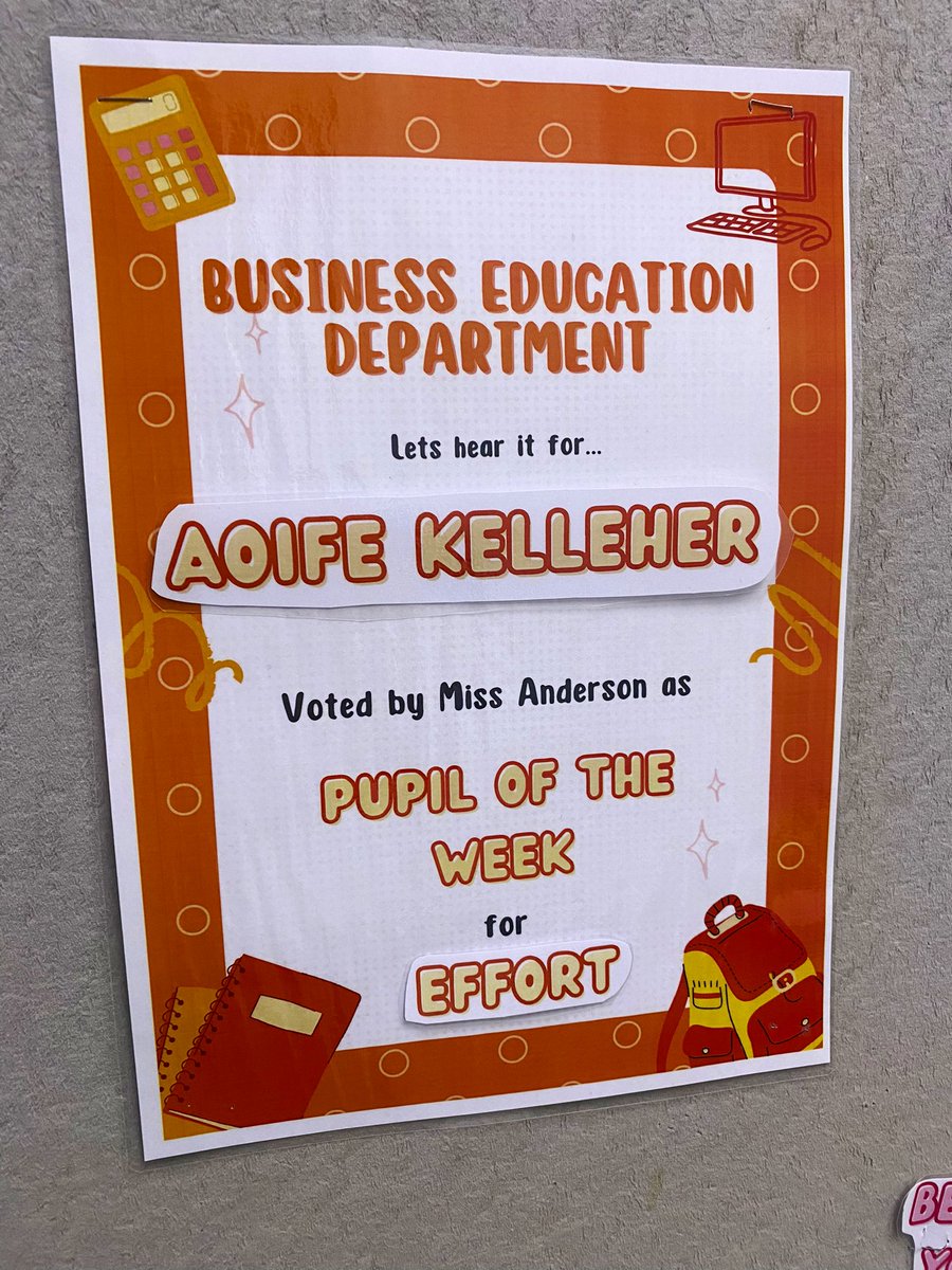 HarrisBusEd's tweet image. Business pupils of the week 🏆⭐️🥳 

Huge well done to Marley, Aoife, Skye and Jac!
