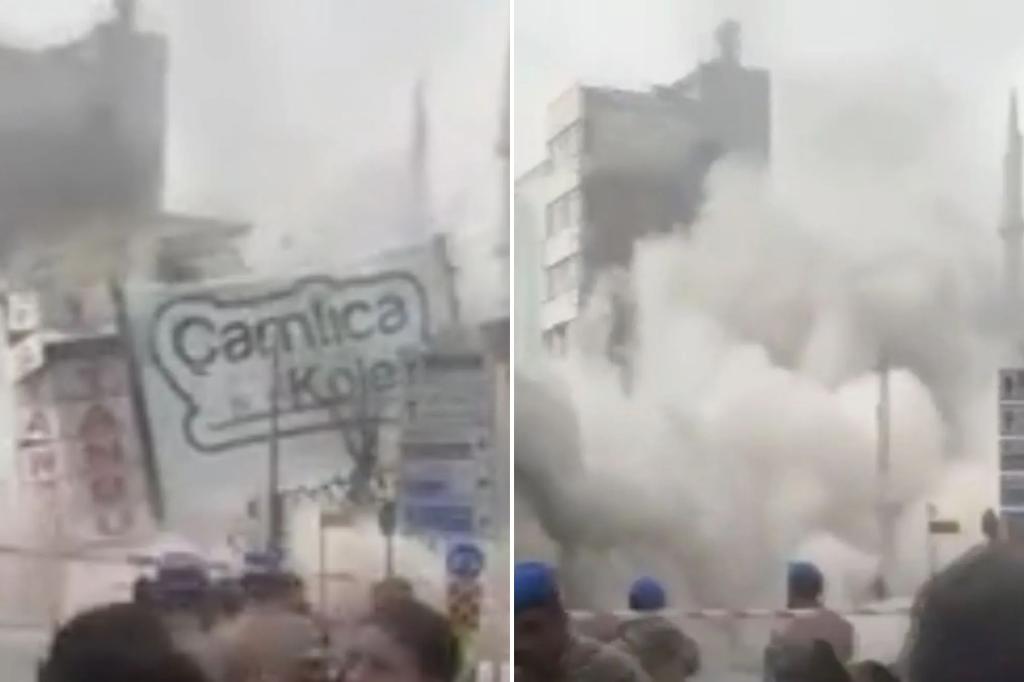 New York Post on Twitter "Video captures building collapse after