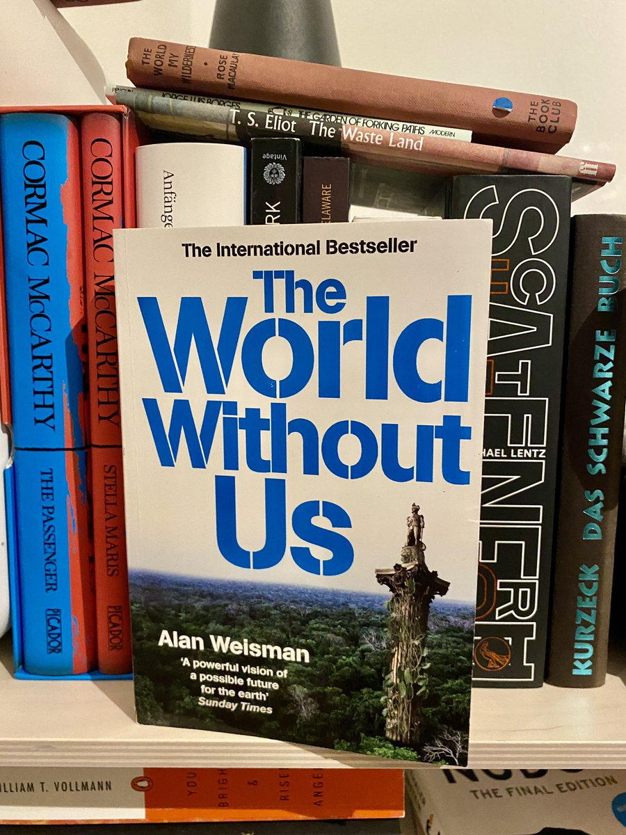 AnnaJumped's tweet photo. For his thought experiment on how the earth would change if humans suddenly vanished, journalist Alan Weisman spoke to numerous experts in fields ranging from botany, nuclear science and engineering to archaeology. It‘s such a weird and fascinating read! https://t.co/GwX2wp9nNM