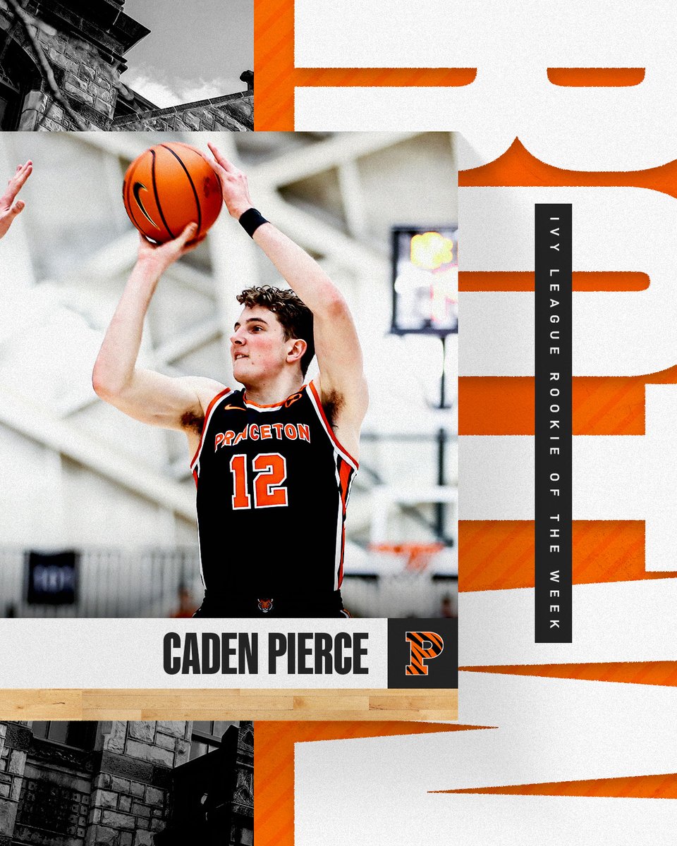 A Fourth Ivy Rookie Of The Week Honor!

Congratulations, <a href="/CadenPierce_3/">Caden Pierce</a>!

🔗: bit.ly/3Zpbv69

#MakeShots 🐯🏀