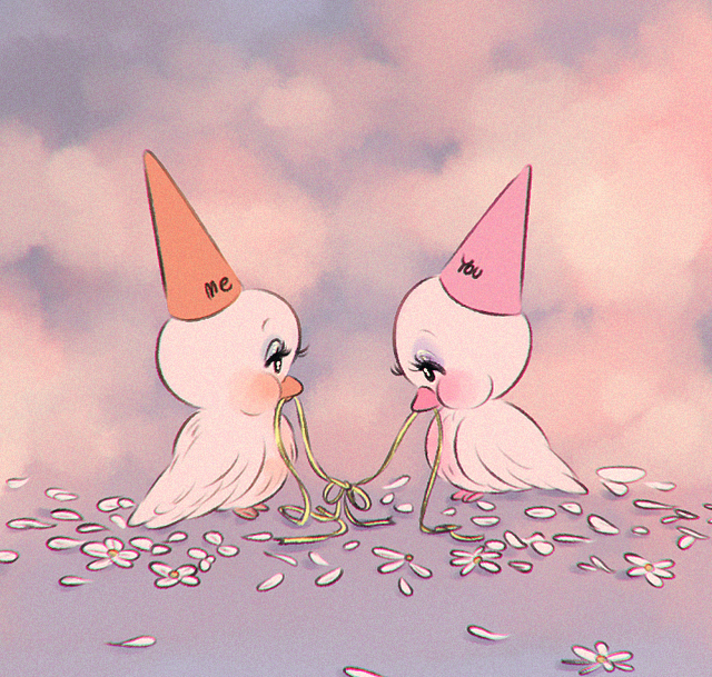 flower bird hat white flower no humans blush petals  illustration images