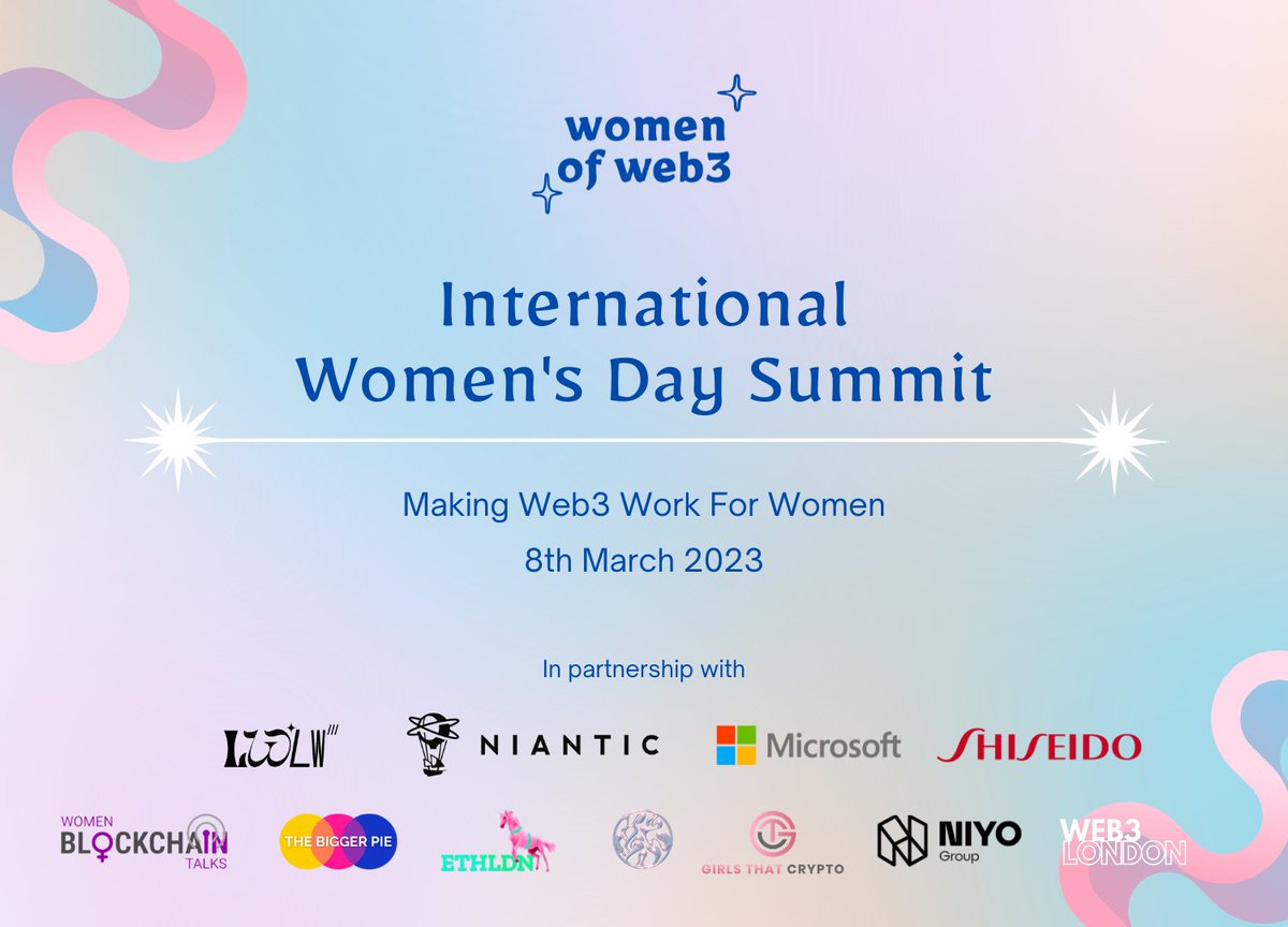 👀 HEADS UP!!

At 7pm, we will be giving you instructions on how you can grab a free ticket to <a href="/womenofweb3co/">Women of Web3</a>'s IWD event.