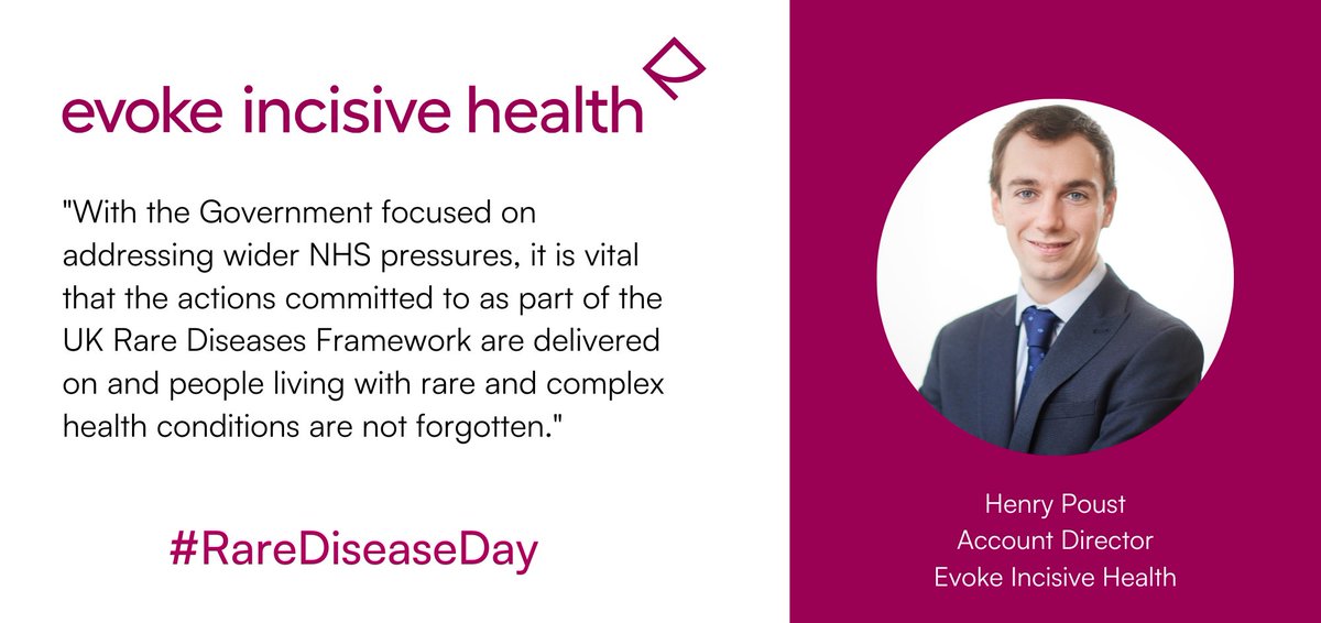 On #RareDiseaseDay, Account Director <a href="/henrypoust/">Henry Poust</a> considers the steps that could help ensure the ambitions of the UK Rare Diseases Framework are realised for the benefit of patients across the devolved nations evokegroup.com/news/deliverin…