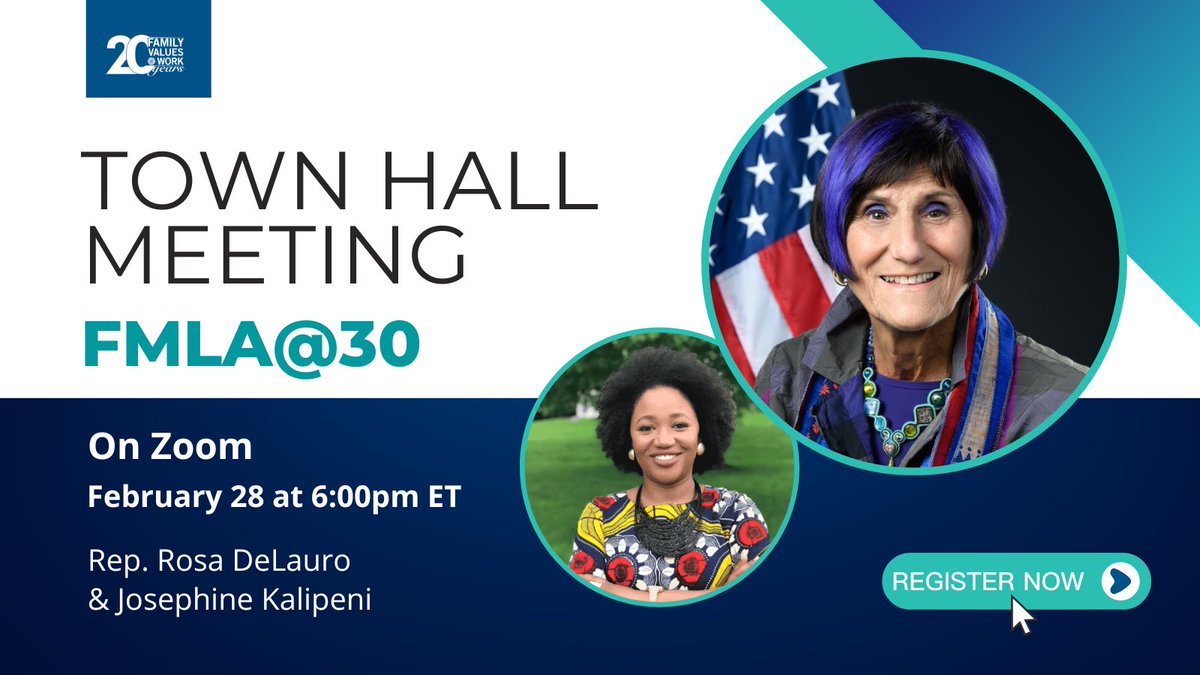 Schusterman Family Philanthropies (@schusterman_org) on Twitter photo Mark your calendars! Find out what the future holds for Paid Leave by joining <a href="/FmlyValuesWork/">Family Values @ Work</a> ’s <a href="/malawian81/">Josephine Kalipeni</a> and Rep. <a href="/rosadelauro/">Rosa DeLauro</a> (CT-03) for a LIVE virtual Town Hall on 2/28 (TOMORROW) at 6:00 pm. Register bit.ly/3KGDdHq #paidleave #carecantwait #FMLAat30 Mark your calendars! Find out what the future holds for Paid Leave by joining <a href="/FmlyValuesWork/">Family Values @ Work</a> ’s <a href="/malawian81/">Josephine Kalipeni</a> and Rep. <a href="/rosadelauro/">Rosa DeLauro</a> (CT-03) for a LIVE virtual Town Hall on 2/28 (TOMORROW) at 6:00 pm. Register bit.ly/3KGDdHq #paidleave #carecantwait #FMLAat30