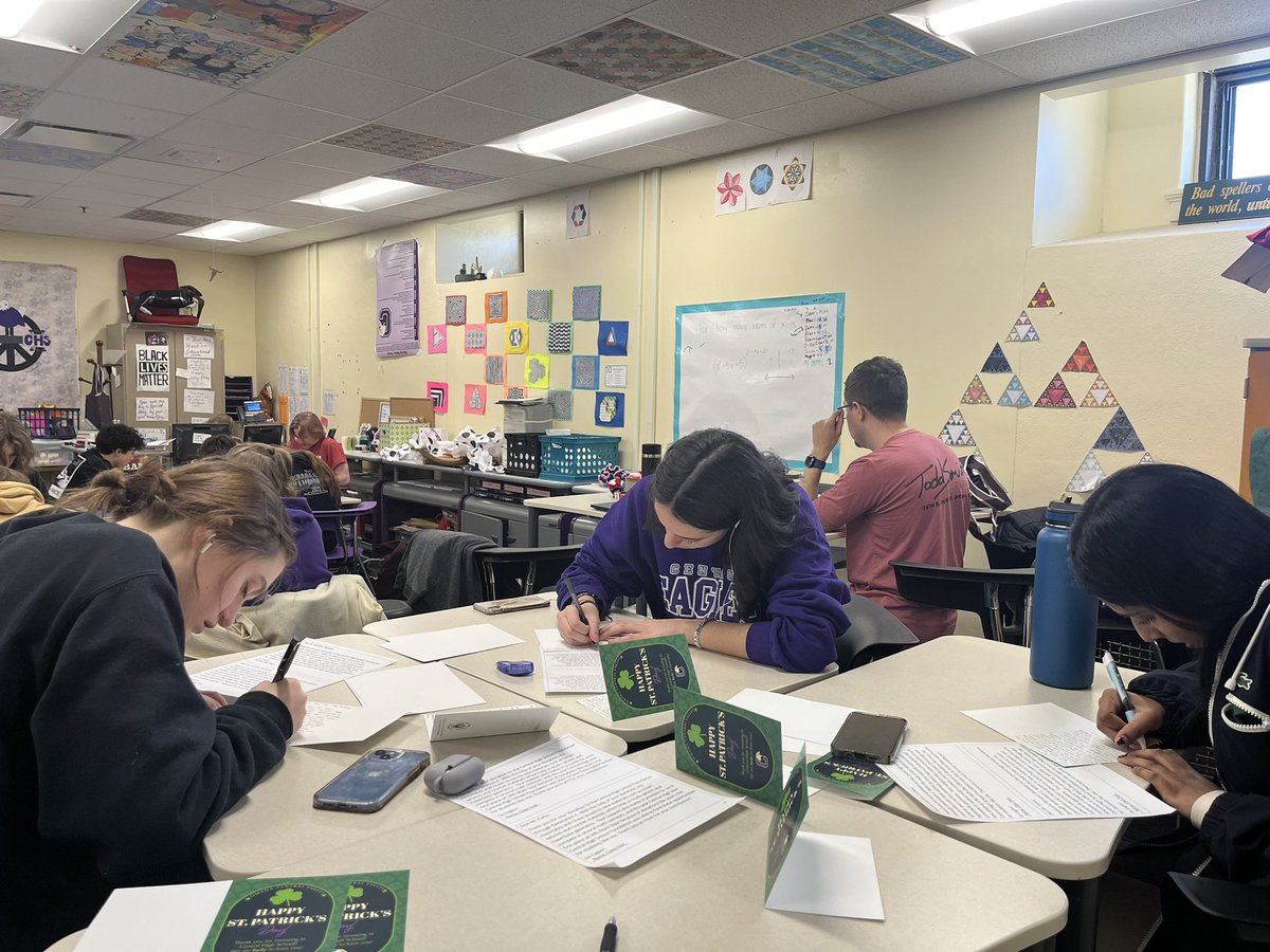 Our students are hard at work writing thank you letters for the <a href="/CHSFOmaha/">Central High School Foundation</a>

Thank you to the foundation donors for continued support!