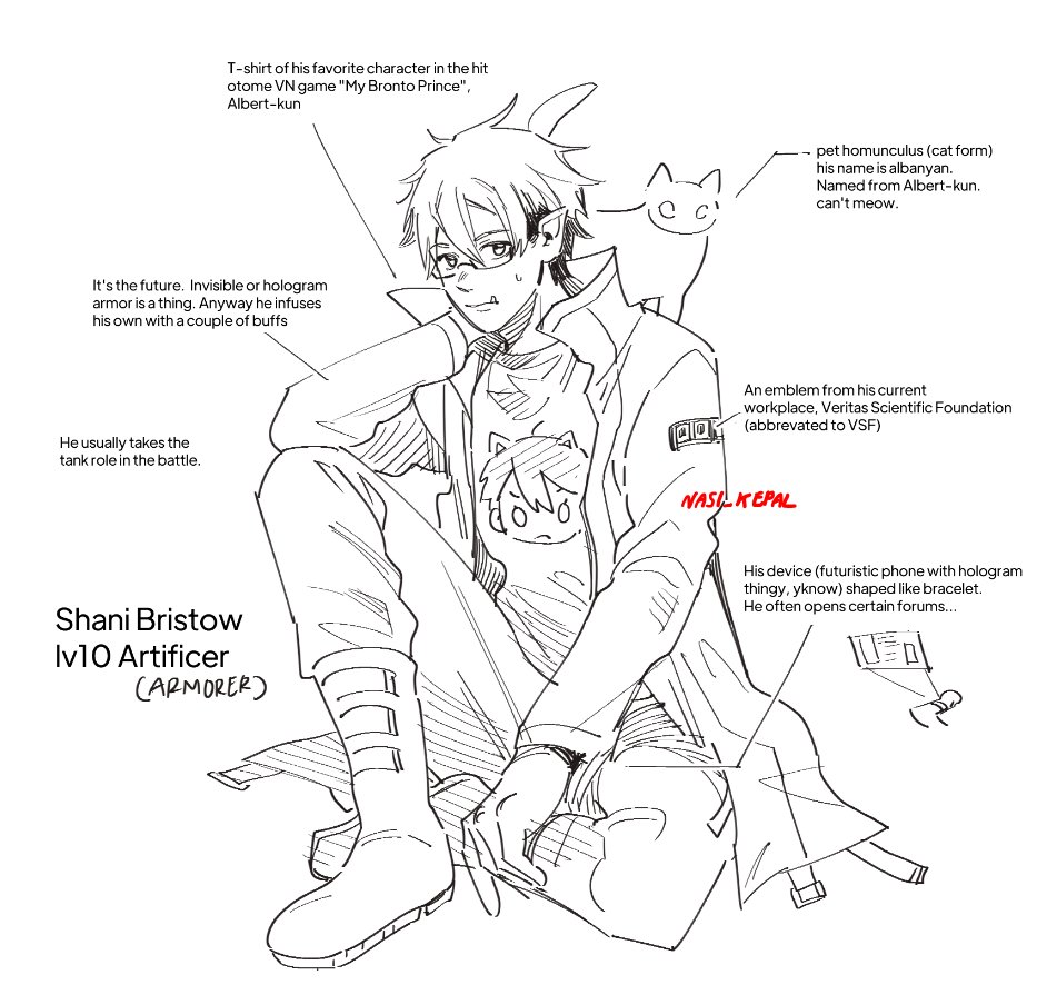 i originally made this dnd pc as a blatant parody of a certain liver (and an excuse to have a terminally online character that likes trolling), but several sessions later he develops to his own character and i!! genuinely!! got!! attached!! 