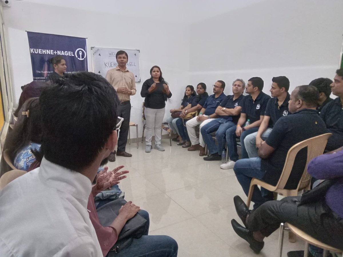 abilympicnaai's tweet photo. Sarthak Mumbai Centre conducted Employee Engagement Prrogram with KUIEHNE+NAGEL company on 25th February 2023.
 
To know more about us visit: https://t.co/Ibu3IB10Ox 

For free of cost services visit- https://t.co/XtLRCvfFH3 

#SupportSarthak #SupportDivyangjan https://t.co/kwYxlQBKLm