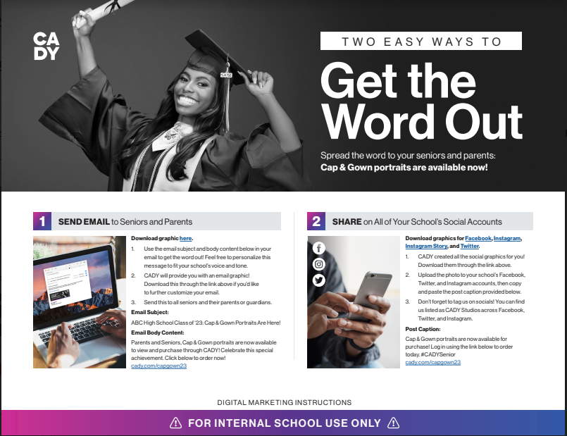 LSHS_Counselors's tweet photo. Cap &amp; gown photos are in! Spread the word.... https://t.co/rVkTldaT9C