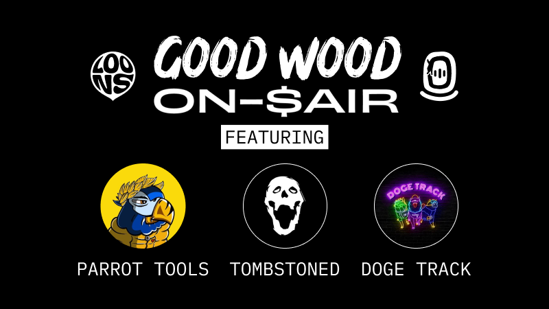 mindfolkART's tweet photo. We're back for another episode of GOOD WOOD ON-$AIR! Hosted by @L00NS_ X MF, this week we'll be chatting to @ParrotTools, @TombStonedHS &amp; @theDogeTrack!

Set your reminders and come hang out! Show starts 19:00 UTC / 14:00 EST on Wednesday 1 March

🔗https://t.co/Jq1oBbiYUw https://t.co/jDmlmv2ULB