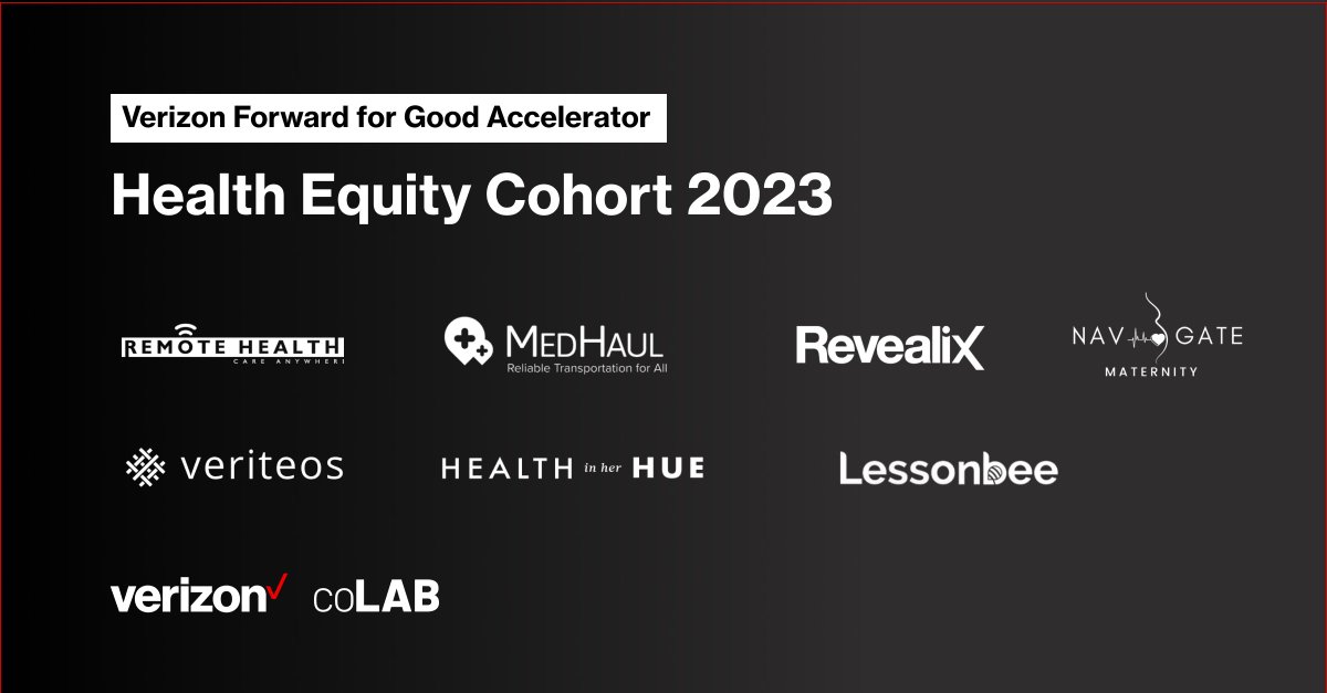 createwithcolab's tweet image. We&apos;re excited to announce the 7 startups bridging the gap between #HealthAccess and outcomes in the @Verizon #ForwardforGood Health Equity Accelerator 💥
 
@lessonbee @RemoteHealthNC @veriteos @HealthInHerHue @MedHaul @Revealix Navigate Maternity

bit.ly/3IVqbVl