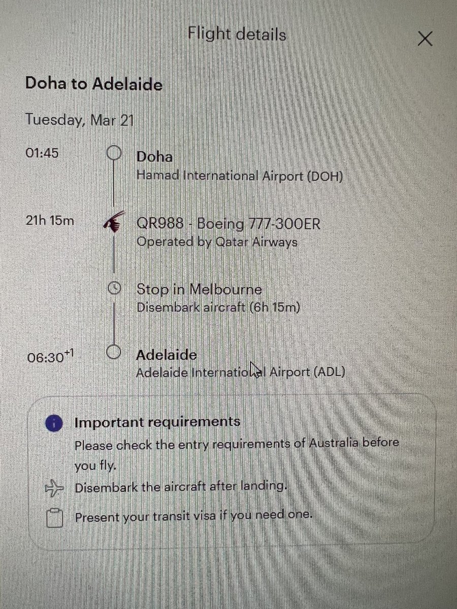 It’s looking increasingly unlikely that Qatar Airways will return to <a href="/CanberraAirport/">Canberra Airport</a> as they’ve decided to fulfill their agreement to have a second flight to Melbourne by doglegging it to Adelaide each day where they already fly.