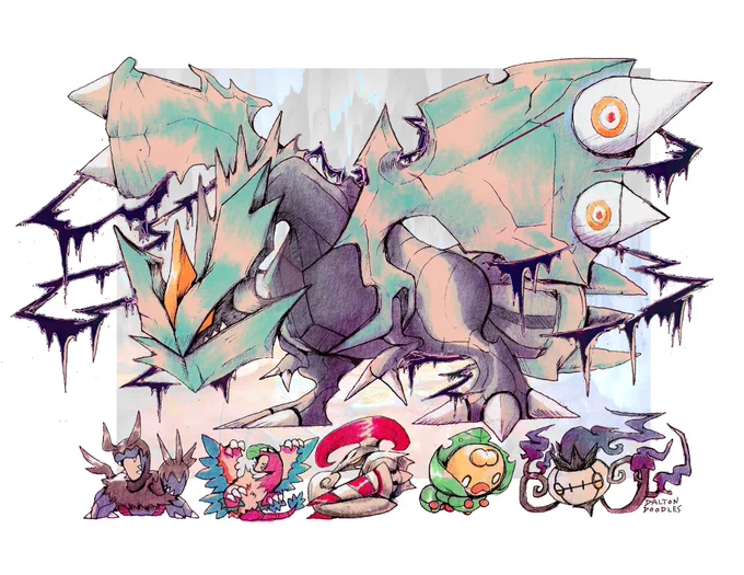 Kyurem &amp; Gen 5 friends  Happy Pokémon day! :D 