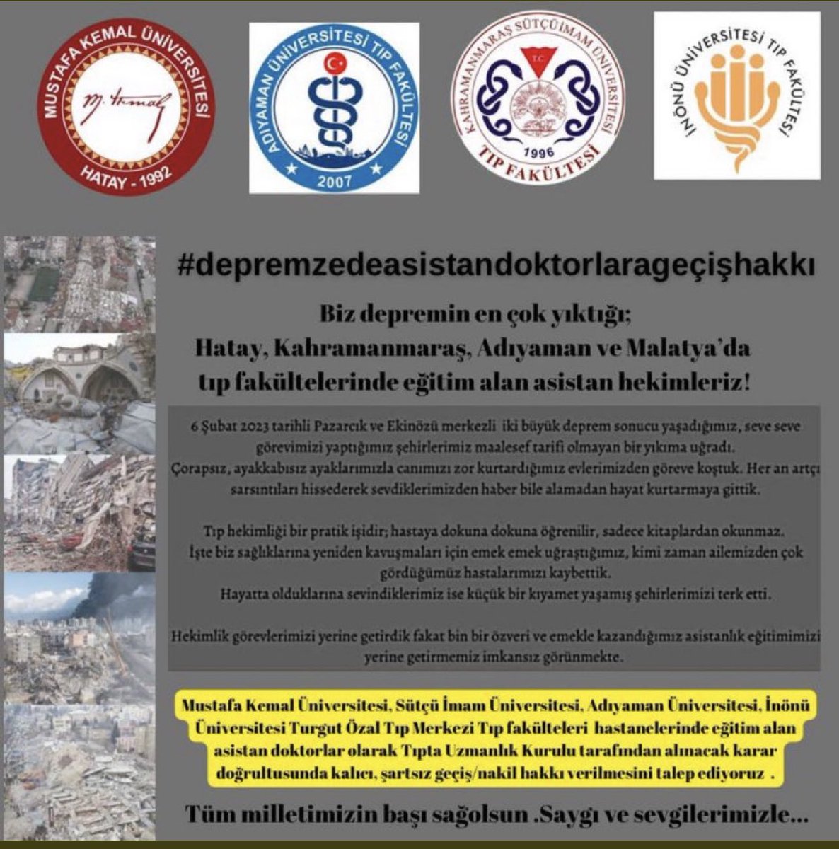 #depremzedeasistandoktorlaragecishakkı
<a href="/saglikbakanligi/">T.C. Sağlık Bakanlığı</a>