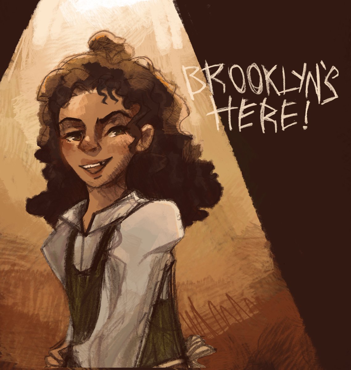 drawing of <a href="/lilliepw1099/">Lillie-Pearl Wildman</a> when i saw her as spot,, She was amazing!! so impactful to me when the brooklyn girls came out, may have cried cause what a wonderful moment :]