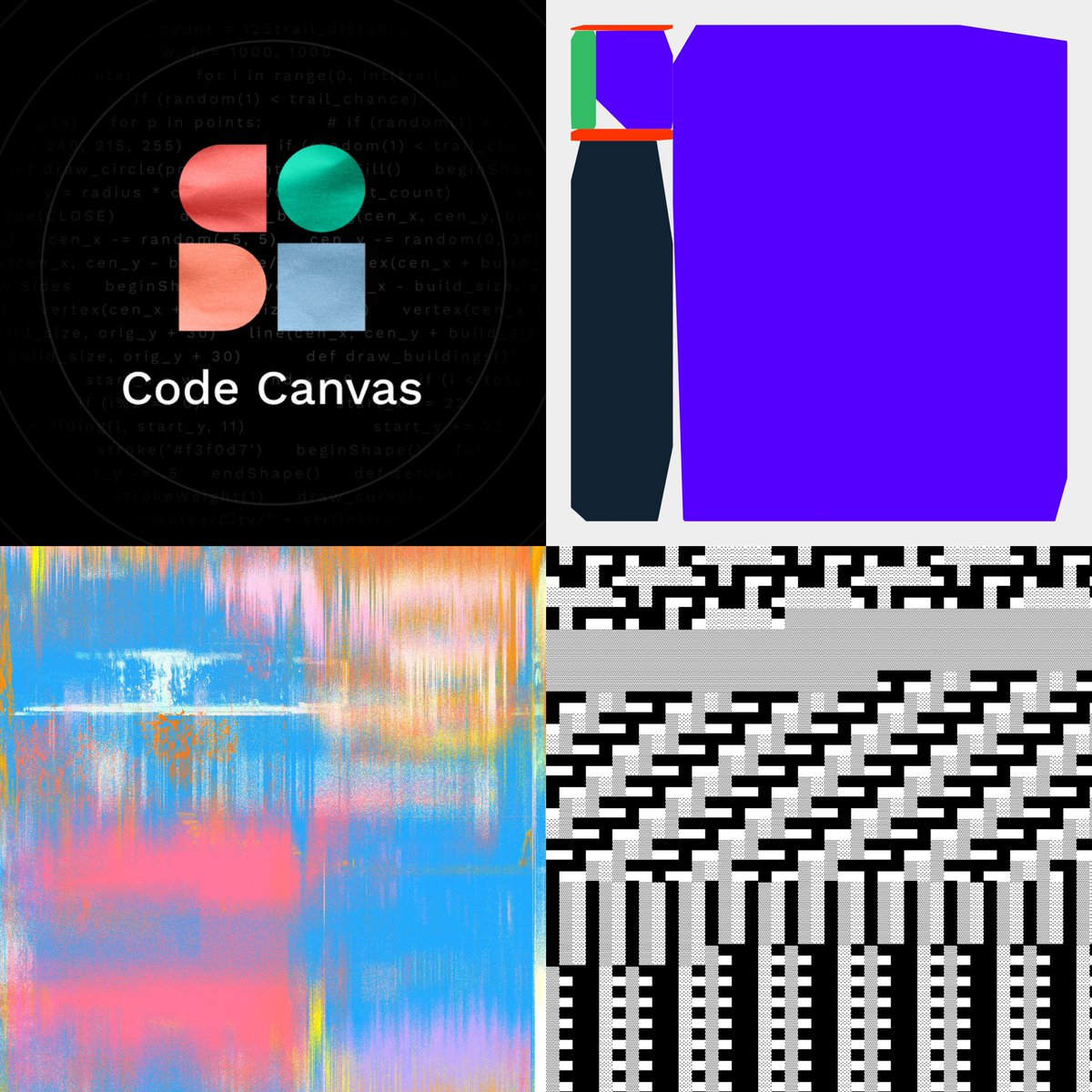 Giveaway Time 🚨

We are giving away x3 WL spots for the first ever Long-form Generative Art release on Solana with the talented <a href="/lennyjpg/">Leander Herzog</a>. 

To enter: 

🔺 Follow <a href="/CodeCanvas_Art/">Code Canvas</a> 🔷

🟩 Join the Discord 🟣

🔶 Retweet &amp; Tag 2 Gen art lovers 🟥

Winners picked on Friday!