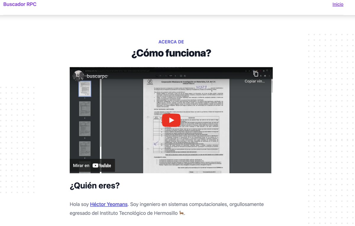 Vuelve BuscaRPC.com: Un buscador más eficiente y eficaz para encontrar registros dentro del Registro Público de Comercio de la <a href="/SE_mx/">Economía México</a> . La base de datos se alimenta por una araña que se corre mensualmente.