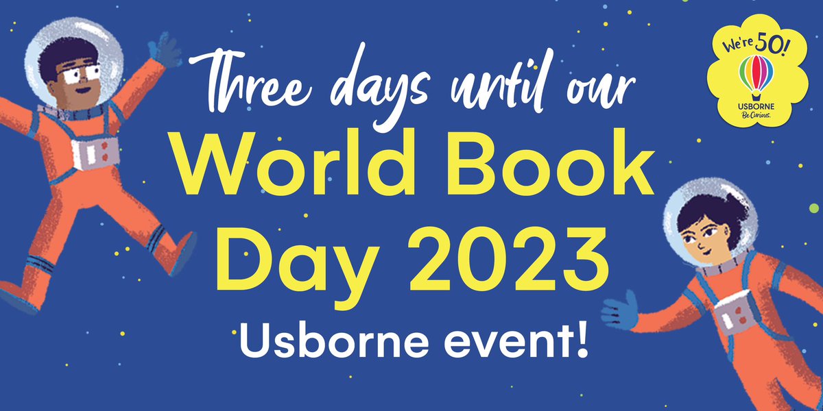 3 days to go! Who will you be dressing up as for #WorldBookDay2023 ?