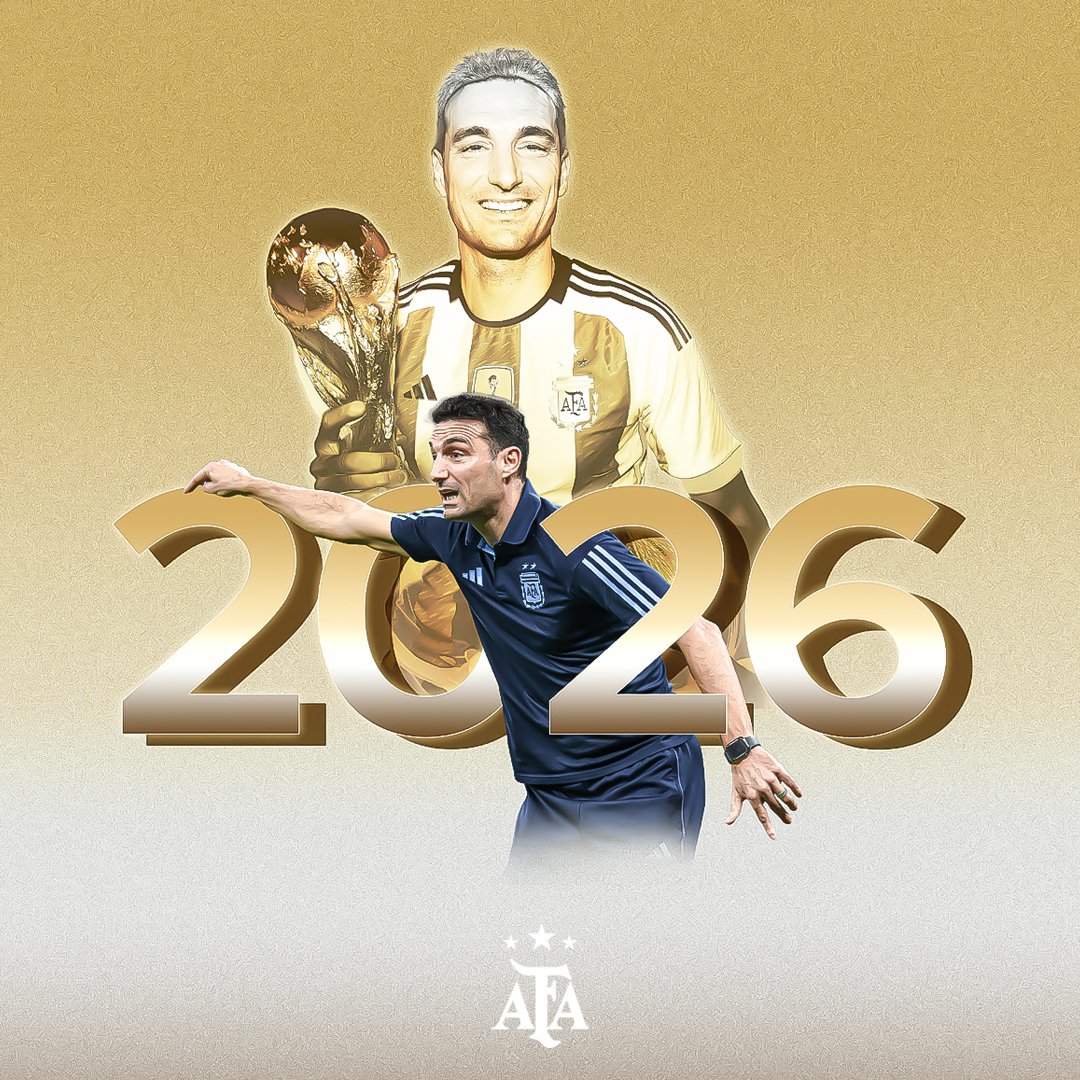 <a href="/CurubitoTv/">El Curubito</a> #OperaciónScaloni | Lionel Scaloni seguirá siendo el DT de la selección Argentina hasta 2026, previo a la entrega de los premios The Best, donde es favorito.
 
El técnico viene al país el 4 y 5 de marzo a celebrar los #30años de #GrupoMegavisión🇸🇻