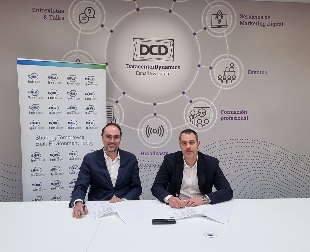 Nos unimos a <a href="/DCD_ES/">DatacenterDynamics</a> como Partner Institucional de DCD>Connect Madrid en su 16ª edición los días 23 y 24 de mayo en el Hotel Eurostars Madrid Tower.

Más información sobre este acuerdo en el siguiente enlace: spain-ashrae.org/dcd-y-ashrae-s…

#MyASHRAE #DataCenter #HVAC