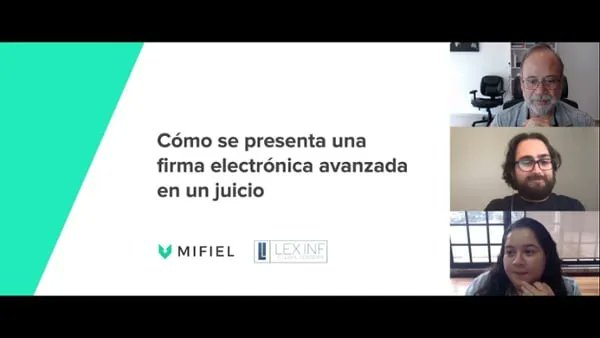 ¿Cómo se presenta una firma electrónica avanzada en juicio? Tenemos un webinar on-demand con el Dr. Alfredo Reyes Krafft al respecto. buff.ly/3DFK4eA