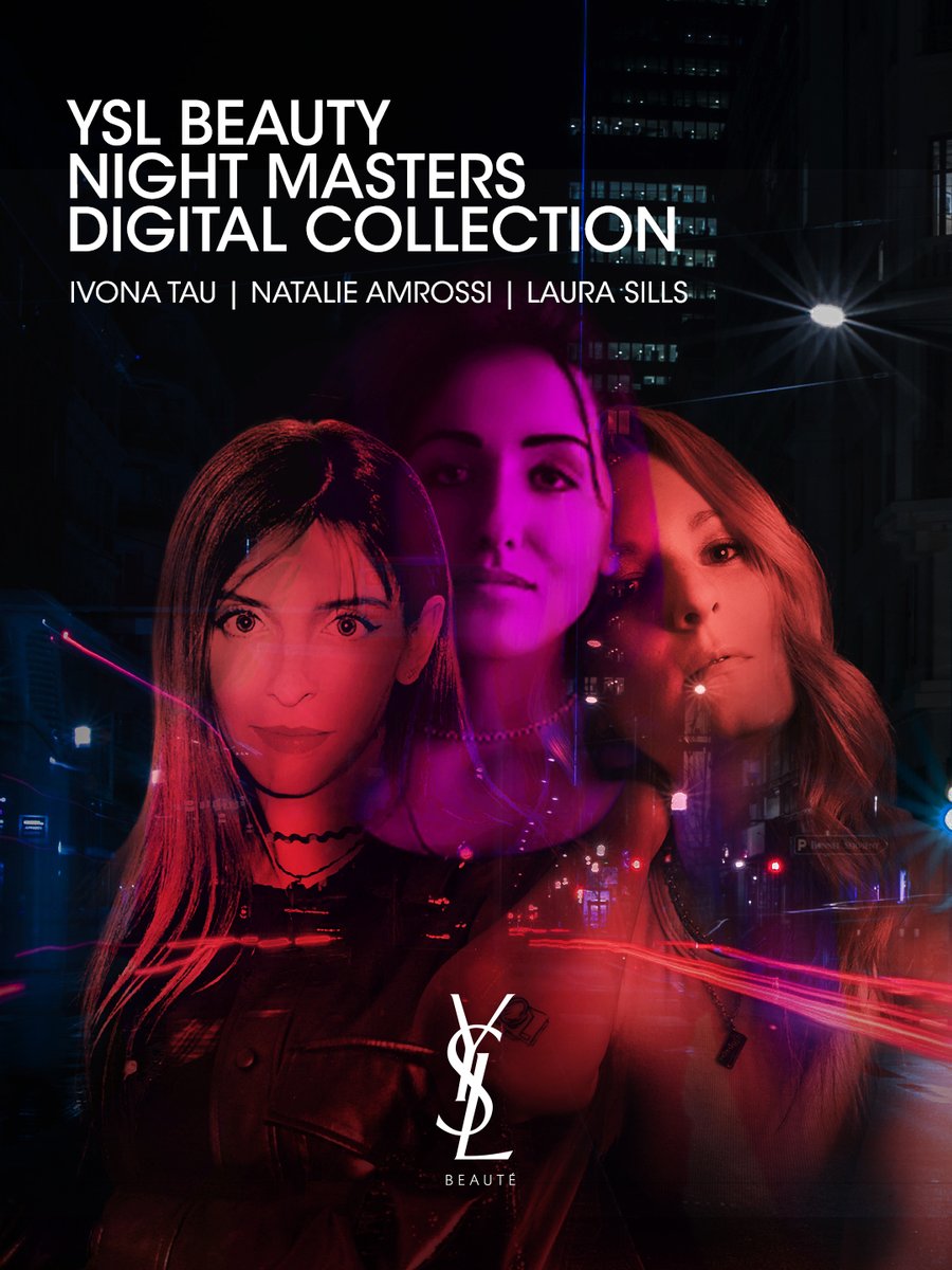 yslbeauty's tweet photo. Introducing the YSL Beauty NIGHT MASTERS.
A female trio of crypto artists take back the night in a limited collection of 300 digital collectibles
Mint price: 0.2 ETH
Private sale March 6 at 3PM CET 
Public sale March 8 at 3PM CET (if quantities last)
https://t.co/T3uc8Gr9mw https://t.co/yvP9xS2tqh