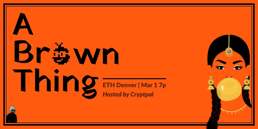CryptpalSingh's tweet photo. Hosting an intimate brown dinner @ ETH Denver.
Got 2 more spots left. Who should I invite? https://t.co/2PlujiNDr0