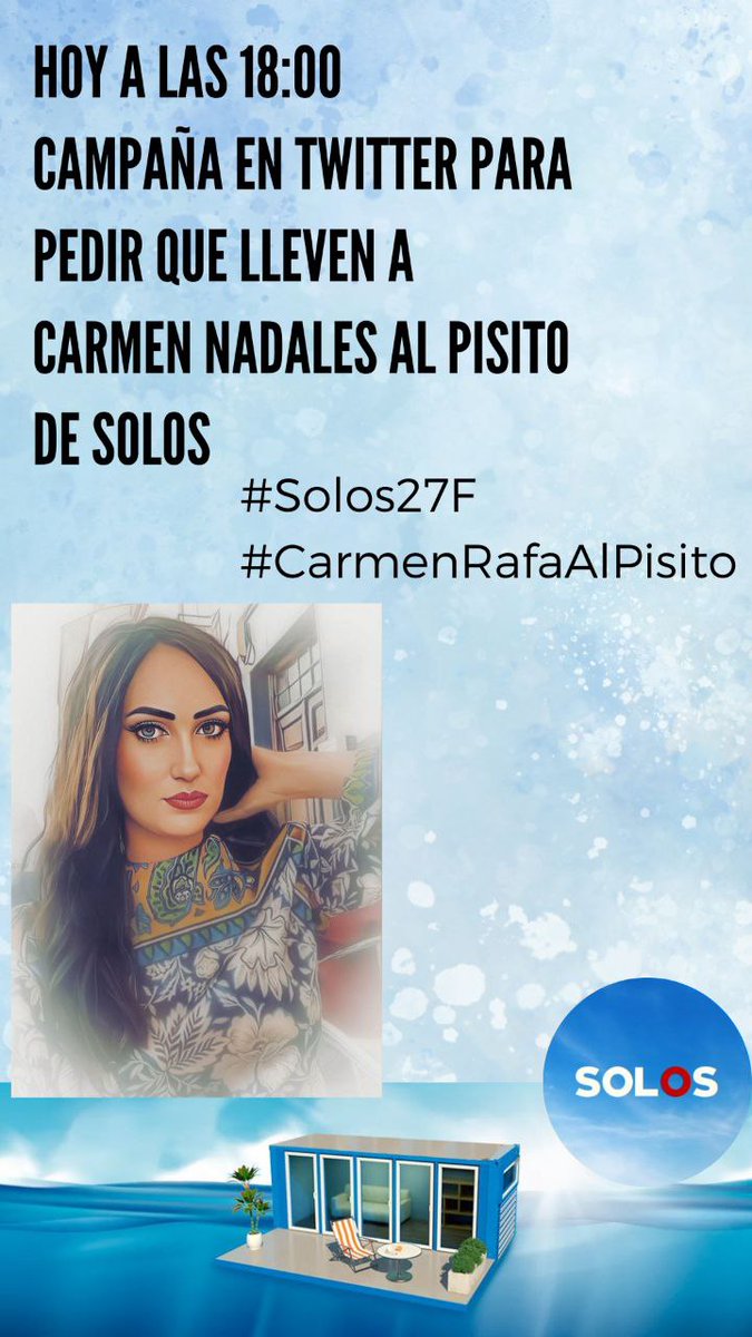 3_pervinca's tweet photo. Sería genial verlos de nuevo y en #solos27f no sólo sería entretenido ,tendríamos muchos momentos divertidos con ellos ✌️ #CarmenRafaAlPisito 
#solosmitele https://t.co/SrpDpKOrUg