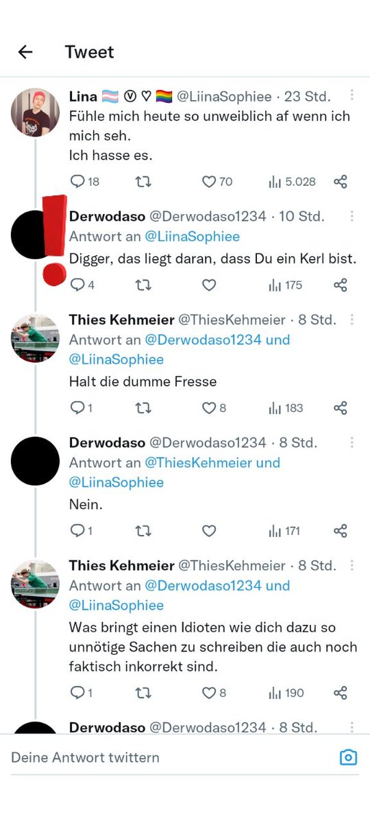 LaMadameDomme's tweet image. Moin 
#BlockIt Empfehlung @/Derwodaso1234
#transfeindlich
Inklusive des Kofferworts "Digger"
⬇️⬇️⬇️⬇️⬇️⬇️⬇️