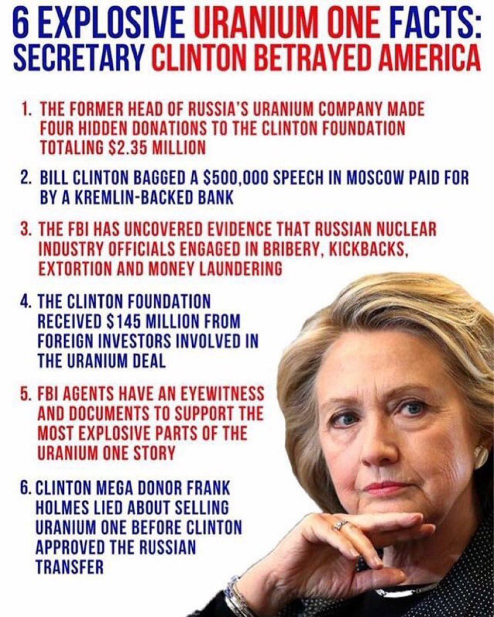 Hillary Clinton is asking Putin’s 'inner circle' to assassinate him. Here’s why: The Uranium One scandal involves alleged bribery, kickbacks, extortion, and money laundering at the highest levels.