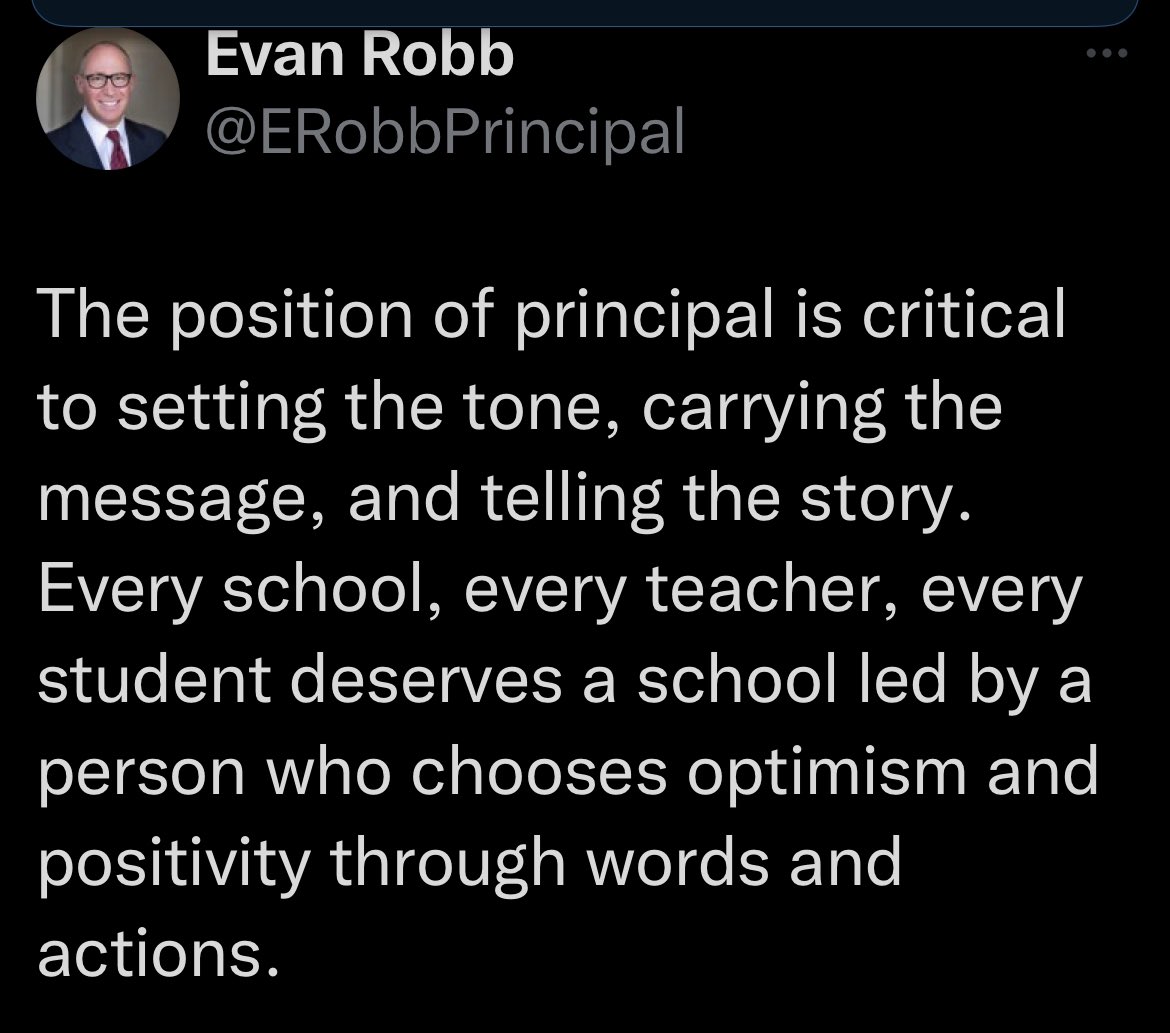 We loved this message about the impact of the Principal from <a href="/ERobbPrincipal/">Evan Robb</a> and we think it applies to all educational leaders. Happy Monday, Leaders. You have impact! #EdLeaders #impact #optimism #positivity #LACOE